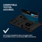 رم دسکتاپ (32GB*1) 32 گیگابایت Crucial مدل CT32G56C46U5 DDR5 5600MHz - تصویر 4